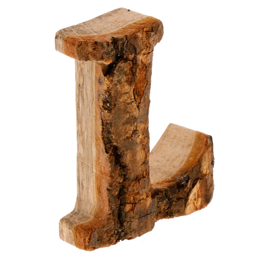Maxbell  Handcraved Wooden Letters Door Numbers Alphabet Letter Floating Adress Name L