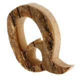 Maxbell  Handcraved Wooden Letters Door Numbers Alphabet Letter Floating Adress Name Q