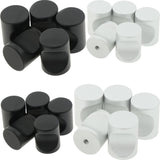 Max 5pack Cylindroid Drawer Pull Handle Door Cabinet Knobs White-23x18mm - Aladdin Shoppers