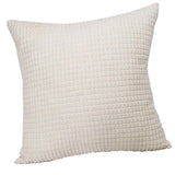 Max Solid Color Corduroy Pillow Case Square Sofa Cushion Cover Creamy-white - Aladdin Shoppers
