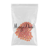 100Pcs Round Top Marbles Beads for Vase Refill 17-20mm/0.7-0.8inch Light Orange