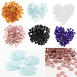 100Pcs Glass Marble Beads Vase Fillers Decor Mixed Color Transparent Amber