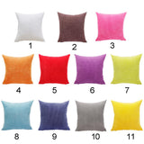 Soft Velvet Throw Pillow Cover Velvet Cushion Cover Pillowcase White 50 x 50cm