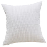 Max Soft Velvet Throw Pillow Cover Velvet Cushion Cover Pillowcase White 60 x 60cm - Aladdin Shoppers