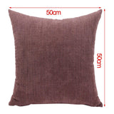 Max Soft Velvet Throw Pillow Cover Velvet Cushion Cover Pillowcase Orange 50 x 50cm - Aladdin Shoppers