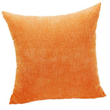 Max Soft Velvet Throw Pillow Cover Velvet Cushion Cover Pillowcase Orange 50 x 50cm - Aladdin Shoppers