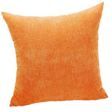 Max Soft Velvet Throw Pillow Cover Velvet Cushion Cover Pillowcase Orange 50 x 50cm - Aladdin Shoppers