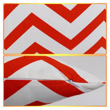 Max Canvas Stripe Printed Throw Pillow Cover Cushion Cover Pillowcase 60cm Orange - Aladdin Shoppers