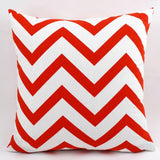 Max Canvas Stripe Printed Throw Pillow Cover Cushion Cover Pillowcase 60cm Orange - Aladdin Shoppers