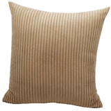Solid Color Corduroy Pillow Case Square Sofa Cushion Cover Apricot