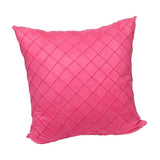 Soft Velvet Soild Decorative Square Throw Pillow Covers Rose Red-50x50cm