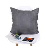 Suede Square Throw Pillow Case Sofa Bed Waist Cushion Cover Gray 45cm