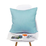 Max Suede Square Throw Pillow Case Sofa Bed Waist Cushion Cover Light Blue 50cm - Aladdin Shoppers