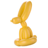 Max Balloon Rabbit Sculpture Resin Crafts Mini Balloon Rabbit Figurine Yellow-M - Aladdin Shoppers