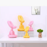 Max Balloon Rabbit Sculpture Resin Crafts Mini Balloon Rabbit Figurine Yellow-M - Aladdin Shoppers