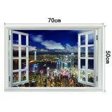 3D Window View Scenery Wall Stickers Vinyl Art Mural Decal Home Room Decor E