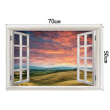 3D Window View Scenery Wall Stickers Vinyl Art Mural Decal Home Room Decor M