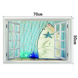 3D Window View Scenery Wall Stickers Vinyl Art Mural Decal Home Room Decor R