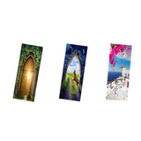 Max 2pcs 3D Removable Art Door Murals Decals Wall Stickers for Home DIY Decor S1 - Aladdin Shoppers
