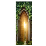 Max 2pcs 3D Removable Art Door Murals Decals Wall Stickers for Home DIY Decor S1 - Aladdin Shoppers