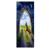 Max 2pcs 3D Removable Art Door Murals Decals Wall Stickers for Home DIY Decor S2 - Aladdin Shoppers