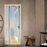 Max 2pcs/set 3D Self Adhesive Door Wall Fridge Sticker Wrap Mural Wall Decals E - Aladdin Shoppers