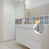 Max 10pcs Vintage Tiles Stickers Bathroom Kitchen PVC Wall Stickers Decals D - Aladdin Shoppers