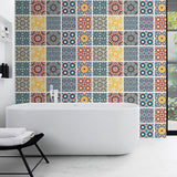 Max 10pcs Vintage Tiles Stickers Bathroom Kitchen PVC Wall Stickers Decals D - Aladdin Shoppers