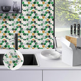 Adhesive Tile Mosaic Decal Kitchen Line Wall Stickers F
