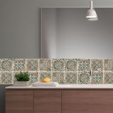 Max 10Pcs 20cm Self Adhesive Square Wall Mosaic Tile Vinyl Brick Sticker Films Type E - Aladdin Shoppers