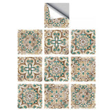 Max 10Pcs 20cm Self Adhesive Square Wall Mosaic Tile Vinyl Brick Sticker Films Type E - Aladdin Shoppers