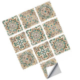 Max 10Pcs 20cm Self Adhesive Square Wall Mosaic Tile Vinyl Brick Sticker Films Type E - Aladdin Shoppers