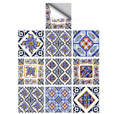 Max 10Pcs 20cm Self Adhesive Square Wall Mosaic Tile Vinyl Brick Sticker Films Type F - Aladdin Shoppers