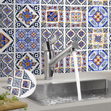 Max 10Pcs 20cm Self Adhesive Square Wall Mosaic Tile Vinyl Brick Sticker Films Type F - Aladdin Shoppers