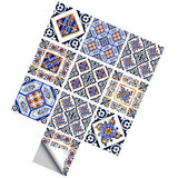 Max 10Pcs 20cm Self Adhesive Square Wall Mosaic Tile Vinyl Brick Sticker Films Type F - Aladdin Shoppers
