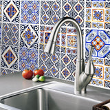 Max 10Pcs 20cm Self Adhesive Square Wall Mosaic Tile Vinyl Brick Sticker Films Type F - Aladdin Shoppers