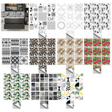 Max 10Pcs/Set Vintage Tiles Stickers Bathroom Kitchen PVC Wall Stickers Decals A - Aladdin Shoppers