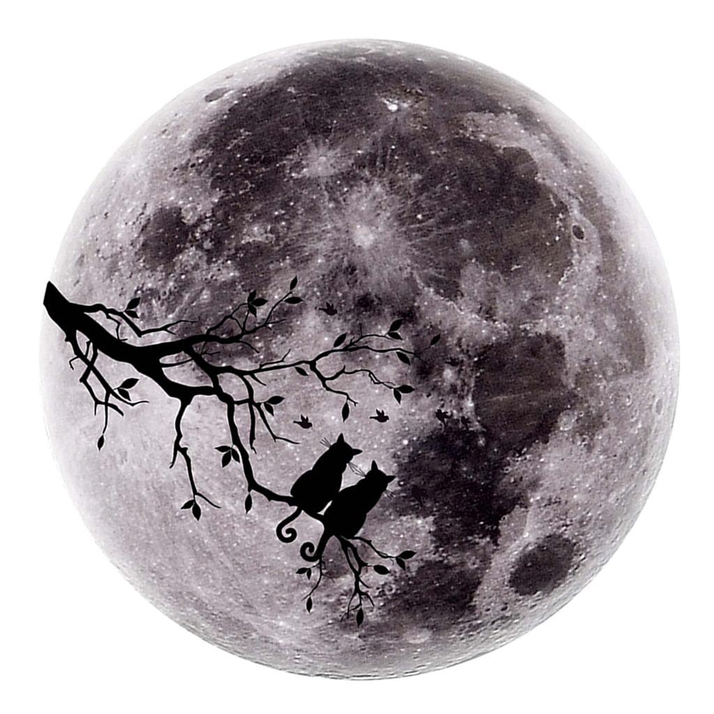 Max PVC Globe Earth Forest Animal Wallpaper Sticker Mural Panel Glow in Dark Grey