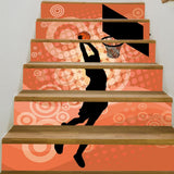 6pcs/set 3D Stair Decals Stickers Stair Risers Decals Staircase Stickers D