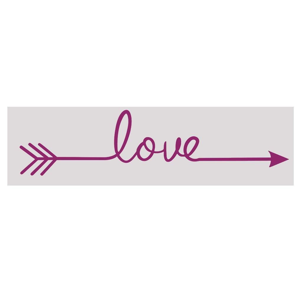 Max LOVE Wall Sticker Wallpaper Wedding Backdrop Sticker Mural Wall Poster Dark Purple