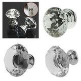 Maxbell  10x Glass Diamond Door Knob Drawer Dresser Pull Handle Cabinet Hardware 20mm