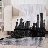 Max Large Soft Fleece Digital Printing Sofa Bed Blanket Throw G 130 x 150cm