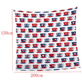 Max Large Soft Fleece Digital Printing Sofa Bed Blanket Throw L 150 x 200cm