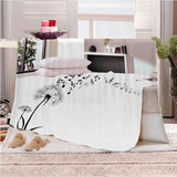 Max Large Soft Fleece Digital Printing Sofa Bed Blanket Throw Q 130 x 150cm