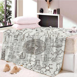 Max Maxb Digital Printing Flannel Blanket Soft Bed Sofa Throw Blanket 150x200cm L