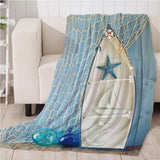 Maxbell Digital Printing Flannel Blanket Soft Bed Sofa Throw Blanket 130x150cm O