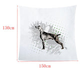 Maxbell Digital Printing Flannel Blanket Soft Bed Sofa Throw Blanket 130x150cm Q