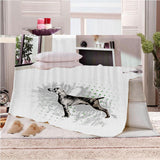 Maxbell Digital Printing Flannel Blanket Soft Bed Sofa Throw Blanket 130x150cm Q