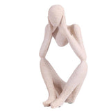 Man Sandstone Abstract Character Figurine Home Household Crafts Decor A