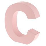 Maxbell  Pink Wooden Floating Letters Door Numbers Alphabet Letter Address Spells C